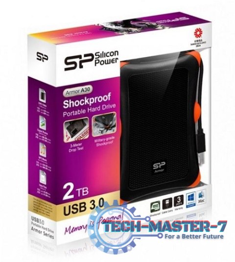 Dysk twardy zewnętrzny SILICON POWER Armor A30 2TB Czarny SP020TBPHDA30S3K SP020TBPHDA30S3K Dysk twardy zewnętrzny SILICON POWER Armor A30 2TB Czarny SP020TBPHDA30S3K SP020TBPHDA30S3K