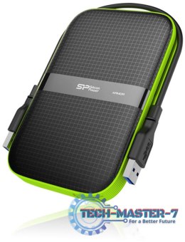 Dysk twardy zewnętrzny SILICON POWER Armor A60 1 TB Czarno-zielony SP010TBPHDA60S3K