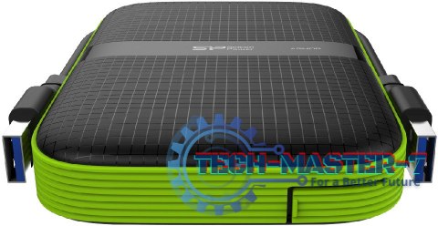 Dysk twardy zewnętrzny SILICON POWER Armor A60 1 TB Czarno-zielony SP010TBPHDA60S3K Dysk twardy zewnętrzny SILICON POWER Armor A60 1 TB Czarno-zielony SP010TBPHDA60S3K