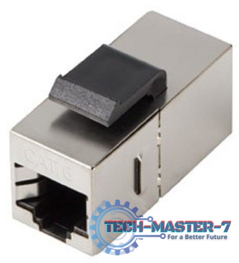Łącznik keystone gniazdo RJ45 - RJ45 FTP kat.6 do puszki montażowej złączka sieciowa