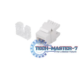Moduł keystone gniazdo RJ45 - LSA kat.5e UTP 180 stopni do puszki montażowej