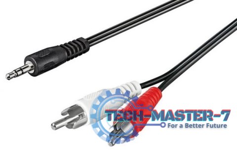 TECHLY 504402 0.5m /s2x RCA (L/R) 1x Jack 3.5 mm