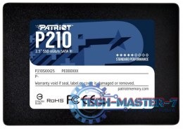 Dysk SSD PATRIOT P210 256 GB P210 (2.5″ /256 GB /SATA III (6 Gb/s) /500MB/s /400MB/s)
