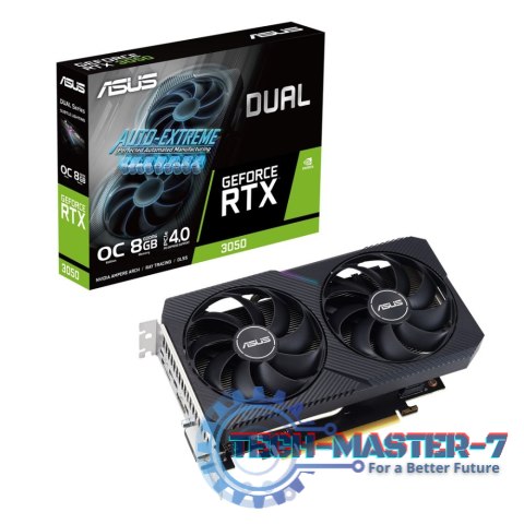 Karta graficzna ASUS Dual GeForce RTX 3050 V2 OC 8GB GDDR6 (90YV0GH6-M0NA00) Karta graficzna ASUS Dual GeForce RTX 3050 V2 OC 8GB GDDR6 (90YV0GH6-M0NA00)