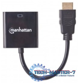 MANHATTAN HDMI - VGA 0.3m /s1x HDMI (wtyk) 1x VGA (gniazdo)