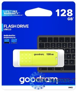 Pendrive (Pamięć USB) GOODRAM (128 GB /USB 2.0 /Żółty )