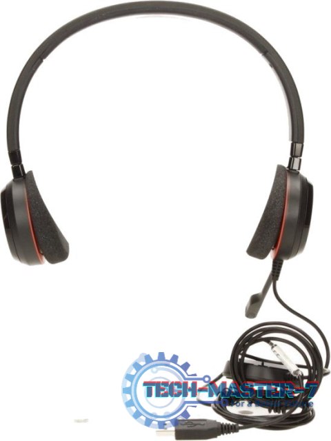 Słuchawki nauszne z mikrofonem JABRA Evolve 20 Duo (Przewodowe wtyk/Czarny)