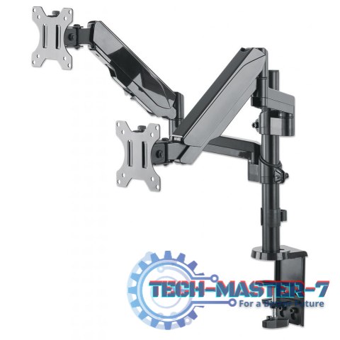 Uchwyt biurkowy Manhattan na 2 monitory 461597 (17 - 32")