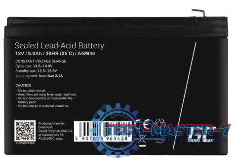 Bateria do zasilacza awaryjnego GREEN CELL AGM46 Bateria do zasilacza awaryjnego GREEN CELL AGM46