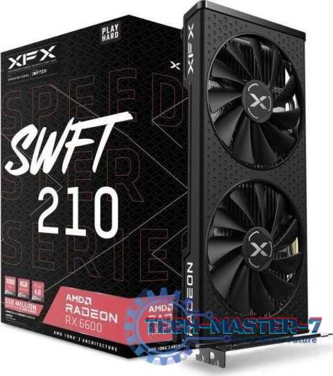 Karta graficzna XFX Radeon RX 6600 SPEEDSTER SWFT210 CORE Gaming 8GB GDDR6 (RX-66XL8LFDQ)