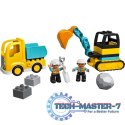 LEGO 10931 Duplo - Ciężarówka i koparka gąsienicowa