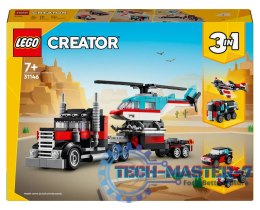 LEGO 31146 Creator 3w1 - Ciężarówka z platformą i helikopterem
