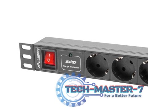 Listwa zasilająca LANBERG PDU-07F-0200-BK Listwa zasilająca LANBERG PDU-07F-0200-BK