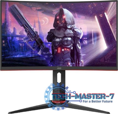 Monitor AOC C24G2AE/BK (23.6" /VA /165Hz /1920 x 1080 /Czarno-czerwony)