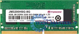 Pamięć TRANSCEND (SODIMM/DDR4/8 GB/3200MHz/1.2V/22CL/SINGLE)