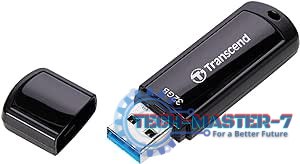 Pendrive (Pamięć USB) TRANSCEND (32 GB /USB 3.0 /Czarny )