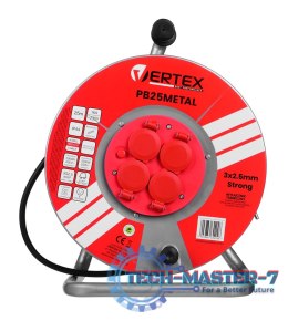 Przedłużacz bębnowy VERTEX PB25METAL
