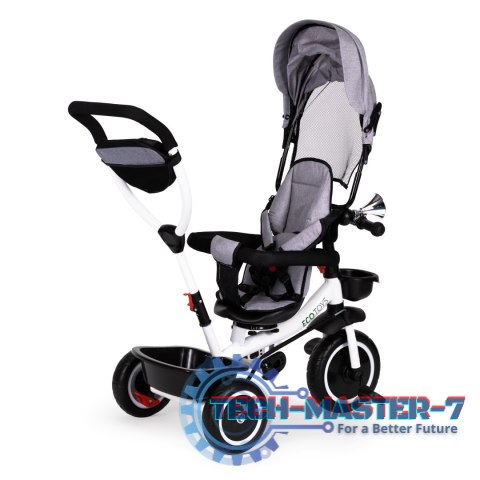 Rowerek trójkołowy spacerówka wózek obracany 360 szary ECOTOYS ECOTOYS Rowerek trójkołowy spacerówka wózek obracany 360 szary ECOTOYS ECOTOYS
