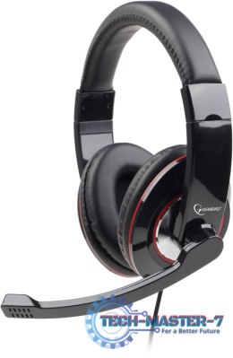 Słuchawki z mikrofonem GEMBIRD MHS-U-001 Czarny