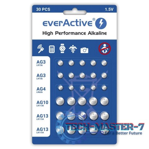 Bateria EVERACTIVE 1.5V AGMIX30BL
