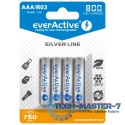 Baterie EVERACTIVE NiMH AAA 750mAh 4 szt. EVHRL03-800