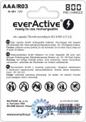 Baterie EVERACTIVE NiMH AAA 750mAh 4 szt. EVHRL03-800