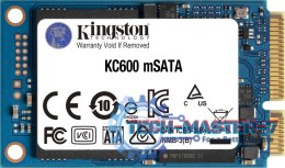 Dysk SSD KINGSTON SKC600MS/1024G (mSATA″ /1 TB /SATA III /550MB/s /520MB/s)