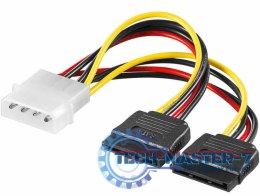 Kabel AKYGA Adapter Molex/2xSATA AK-CA-16