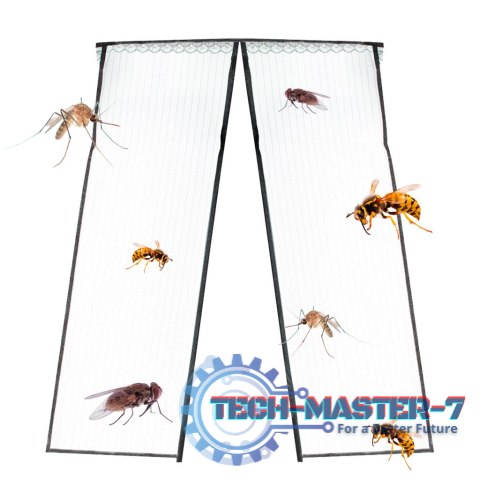 Moskitiera siatka magnetyczna na drzwi 85x210cm CZARNA Moskitiera siatka magnetyczna na drzwi 85x210cm CZARNA