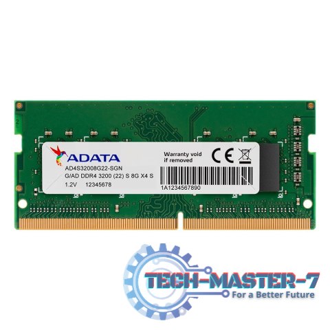 Pamięć ADATA (SODIMM/DDR4/8 GB/3200MHz/1.2V/22 CLCL/SINGLE)