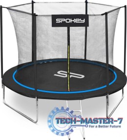 Spokey Trampolina ogrodowa Jumper z siatką wewnętrzną 10FT 305cm niebieska