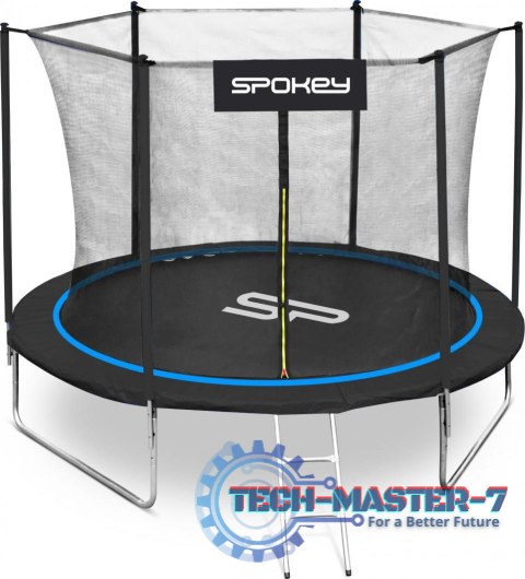 Spokey Trampolina ogrodowa Jumper z siatką wewnętrzną 10FT 305cm niebieska
