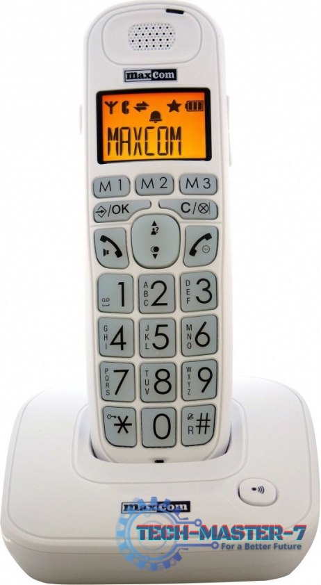 Telefon bezprzewodowy MAXCOM MC 6800 Biały