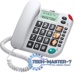 Telefon przewodowy MAXCOM KXT 480 Biały