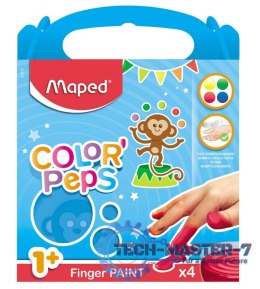 Farby do malowania palcami Maped 4 kolory