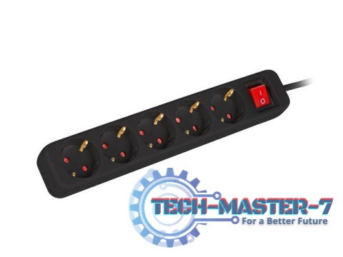 Listwa zasilająca LANBERG PS1-05F-0300-BK Listwa zasilająca LANBERG PS1-05F-0300-BK
