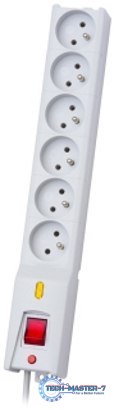 Listwa zasilająca LESTAR LX 610 3m Szary LX610_3_GRAY