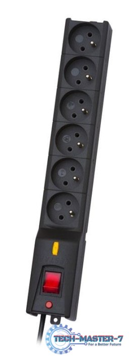 Listwa zasilająca LESTAR LX 610 5m Czarny LX610_5_BLACK