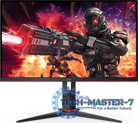 Monitor AOC 24G2ZU/BK (23.8" /IPS /240Hz /1920 x 1080 /Czarno-czerwony)