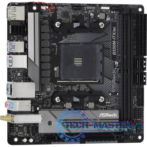 Płyta główna ASROCK B550M-ITX/AC Socket AM4 MiniITX Płyta główna ASROCK B550M-ITX/AC Socket AM4 MiniITX