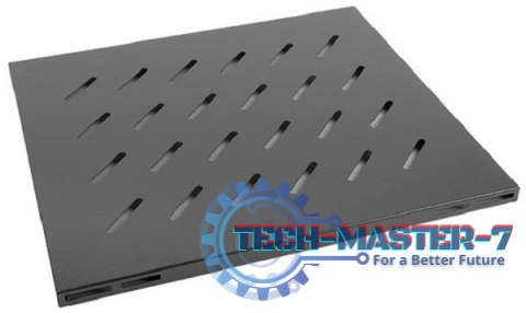 Półka do szaf 19'' 800mm 1U 465x500mm czarna Półka do szaf 19'' 800mm 1U 465x500mm czarna