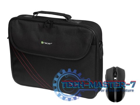 Torba na laptopa TRACER Bonito Bundle 2 + Mysz bezprzewodowa (maks.15.6"/Czarny) Torba na laptopa TRACER Bonito Bundle 2 + Mysz bezprzewodowa (maks.15.6"/Czarny)