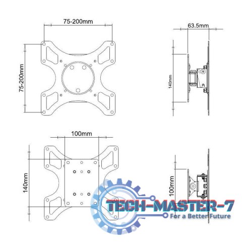 Uchwyt do TV TECHLY 301412 (nośność 25kg \19 - 37 cali) Uchwyt do TV TECHLY 301412 (nośność 25kg \19 - 37 cali)
