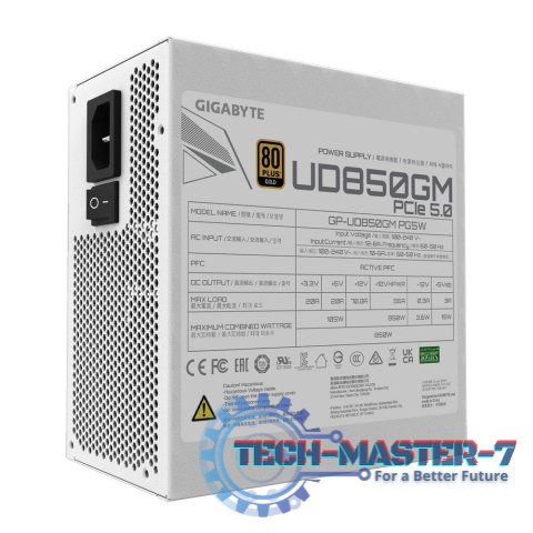 Zasilacz PC GIGABYTE 850W GP-UD850GM PG5W Zasilacz PC GIGABYTE 850W GP-UD850GM PG5W
