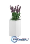 Designerska donica MONUMO TOWER POT Biała MONUMO