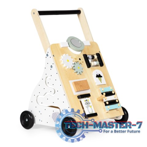 Drewniany chodzik pchacz wózek edukacyjny dla dzieci ECOTOYS ECOTOYS Drewniany chodzik pchacz wózek edukacyjny dla dzieci ECOTOYS ECOTOYS