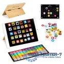 Drewniany tablet edukacyjny tablica magnetyczna kredowa ECOTOYS ECOTOYS