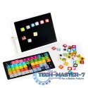 Drewniany tablet edukacyjny tablica magnetyczna kredowa ECOTOYS ECOTOYS