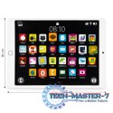 Drewniany tablet edukacyjny tablica magnetyczna kredowa ECOTOYS ECOTOYS