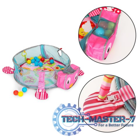 Duża mata edukacyjna 3w1 kojec 30 piłek 0+ ECOTOYS ECOTOYS Duża mata edukacyjna 3w1 kojec 30 piłek 0+ ECOTOYS ECOTOYS